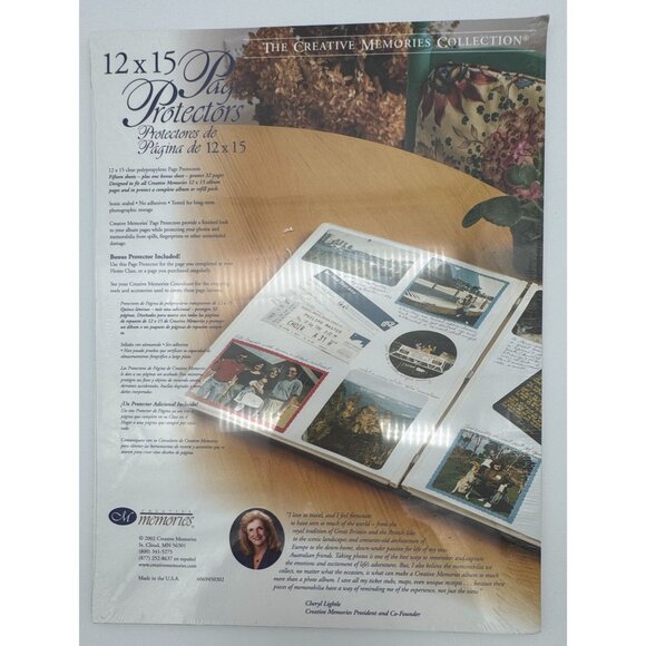 Creative Memories 12x15 Scrapbook Clear Page Protectors 16 Sheets Old Style - Picture 1 of 1